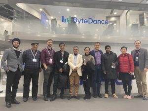 Indian Startup Entrepreneurs at Bytedance Company Visit